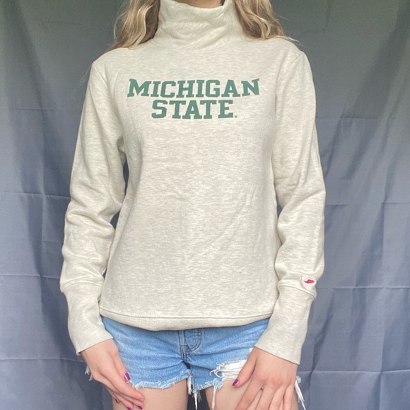 Michigan State Medium League Thick Soft Longsleeve Turtleneck Sweater - Picture 6 of 16